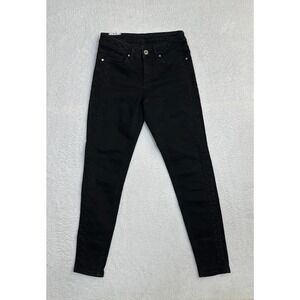 Zoe Karssen Black Star Embossed Skinny Jeans women's size‎ 26